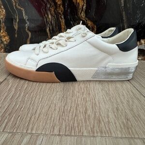 Zina Sneakers White Black Leather
